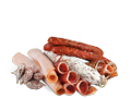 Мясные деликатесы. Колбасы